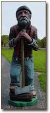Lumberjack - Chainsaw Sculpture by James W. Denkins